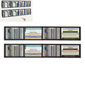 34" Wall Mount Media Storage Rack, CD DVD Organizer Metal Floating Shelf P112812