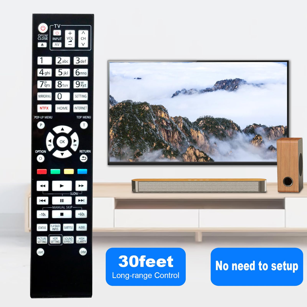 Replace Remote Control for 4K Blu-ray Player F779
