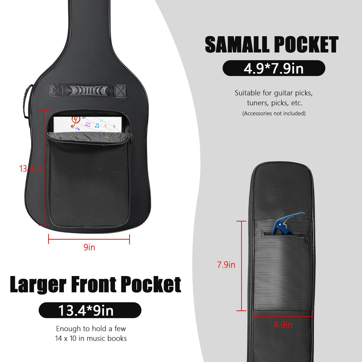 Black Waterproof Bass Guitar Gig Bag F9149