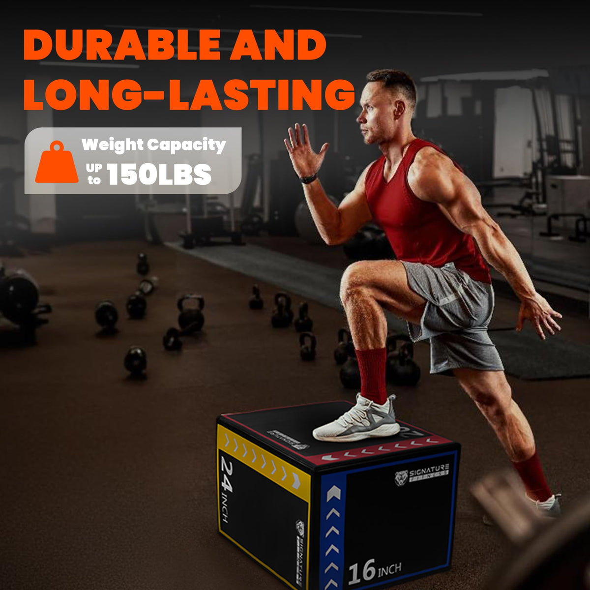 3-in-1 Foam Plyometric Jump Box Q232326
