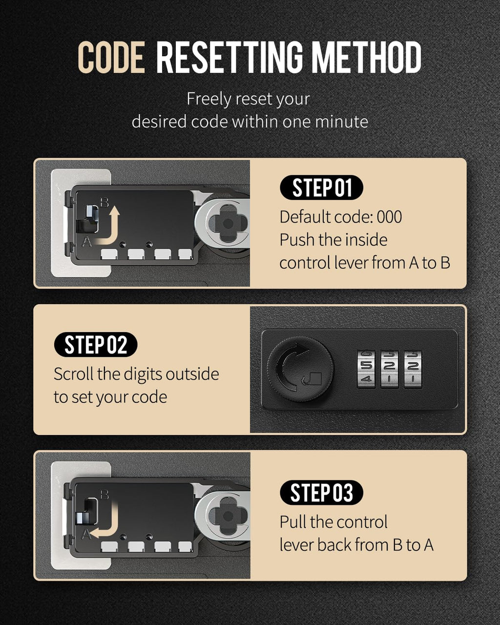 Steel Key Cabinet with Combination Lock S6083