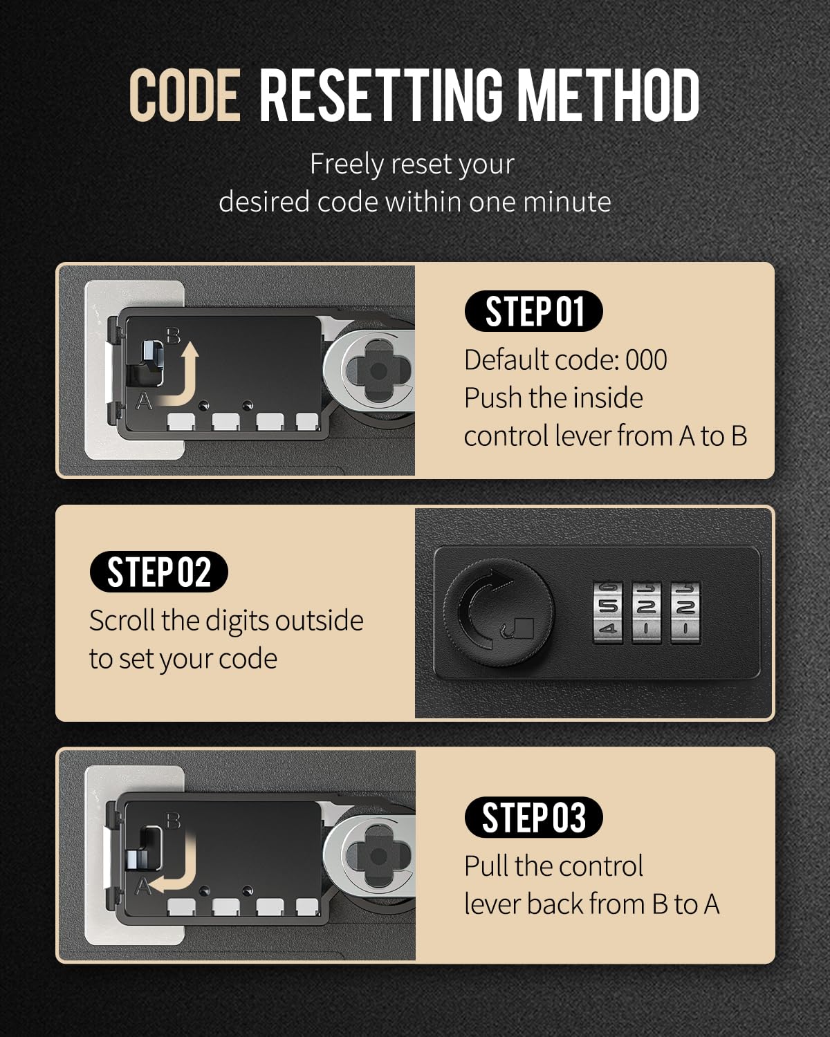 Steel Key Cabinet with Combination Lock S6083