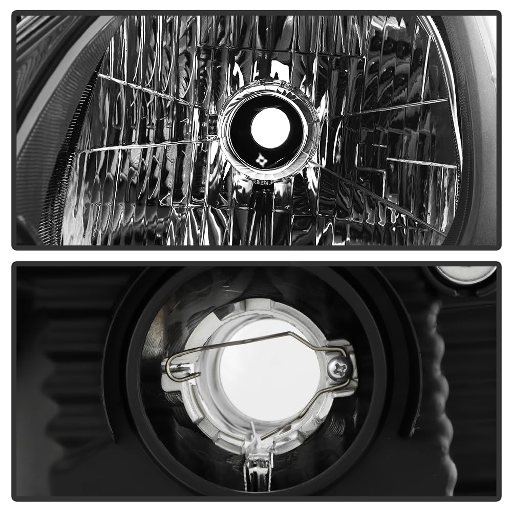 Grey Housing Headlights Pair Set Driver & Passenger Side Z97749