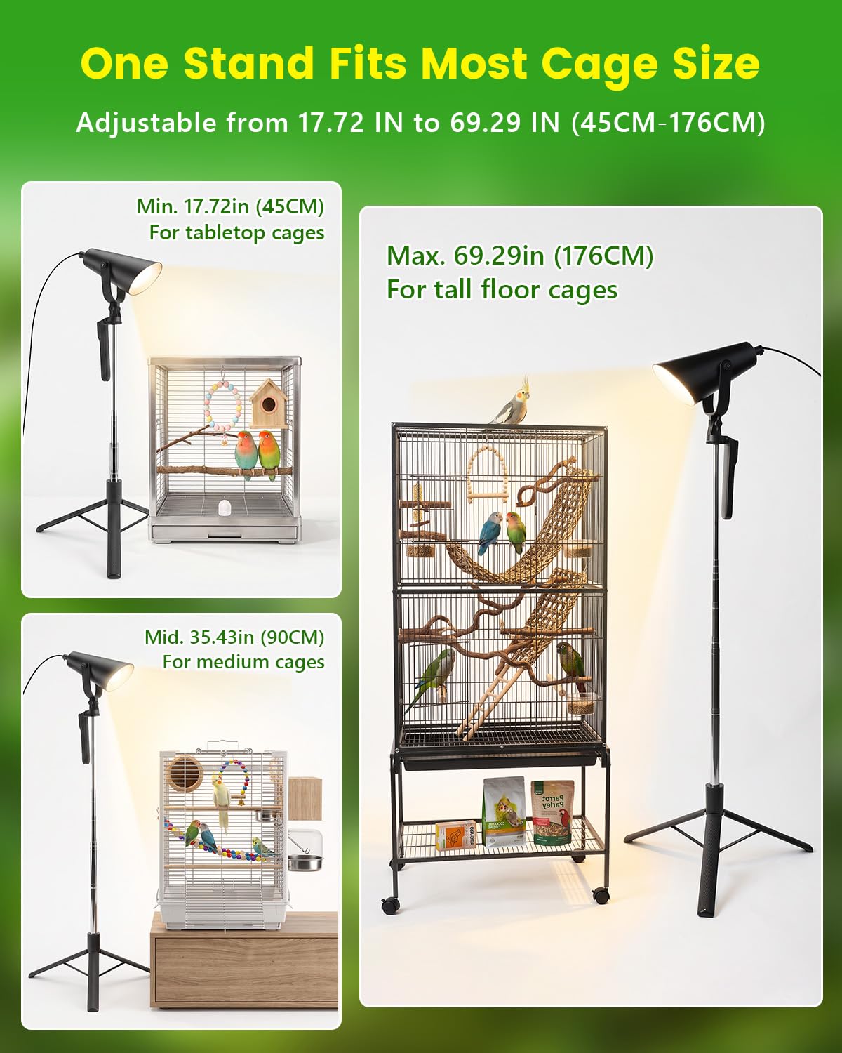 Bird Light with Adjustable Tripod Stand X146440