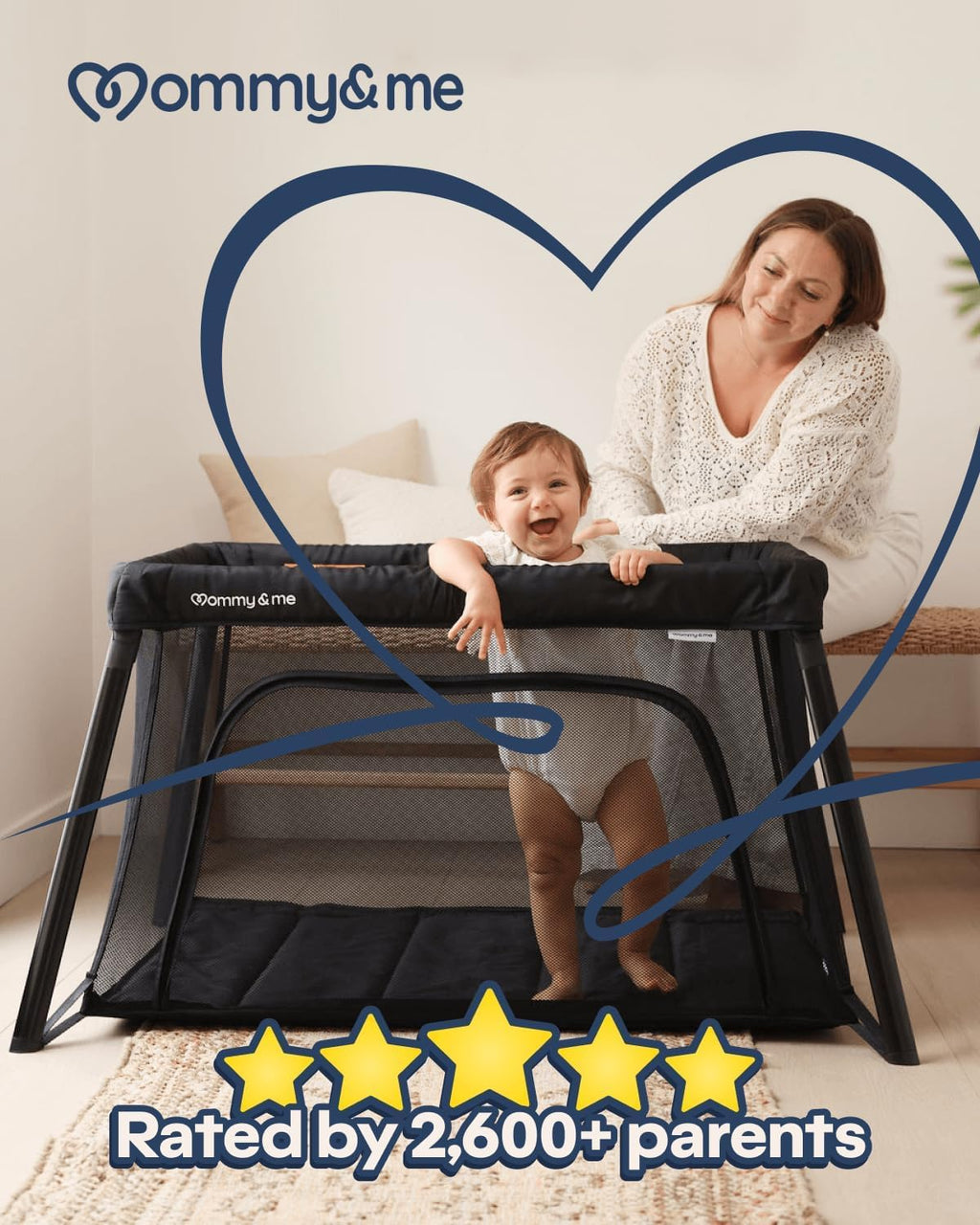 Black Travel Crib R768842