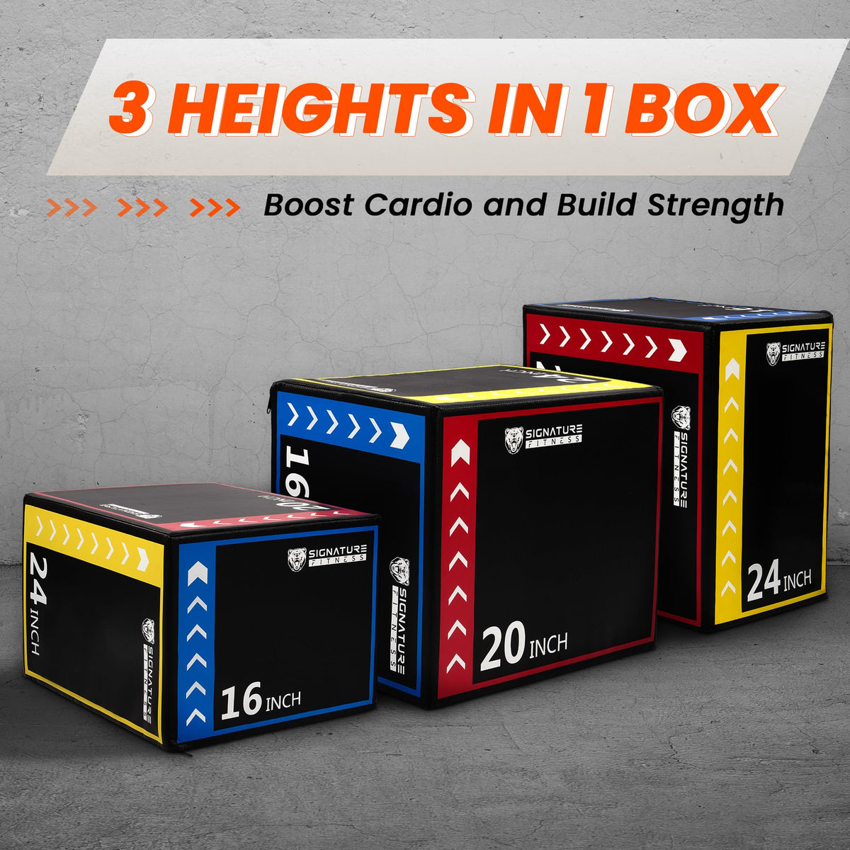 3-in-1 Foam Plyometric Jump Box Q232326
