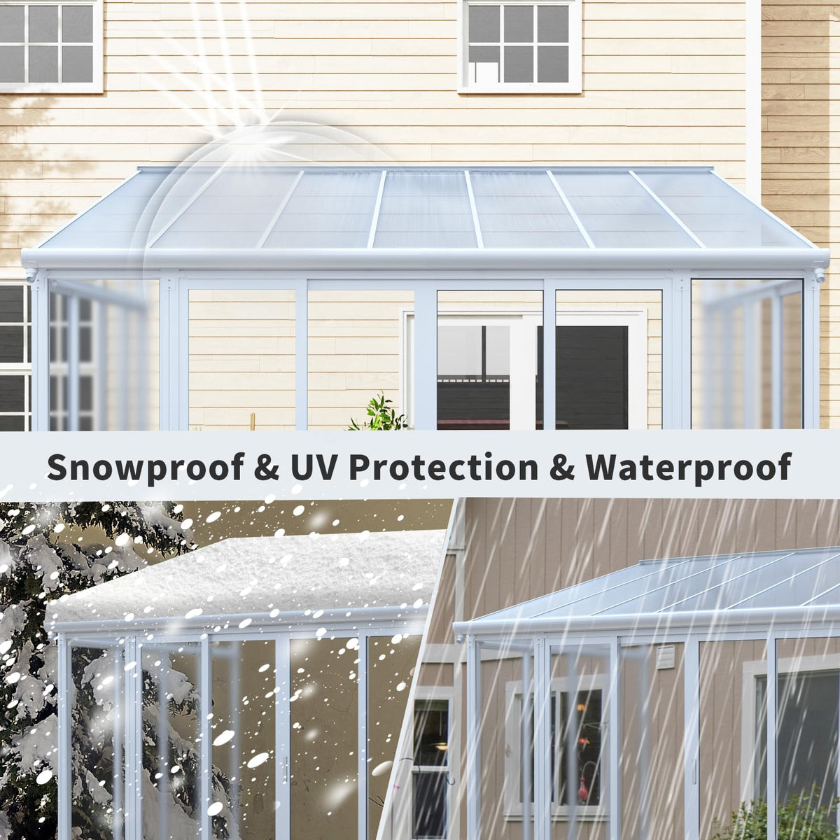 10x14 FT Wall Mounted Sunroom Kit W12416