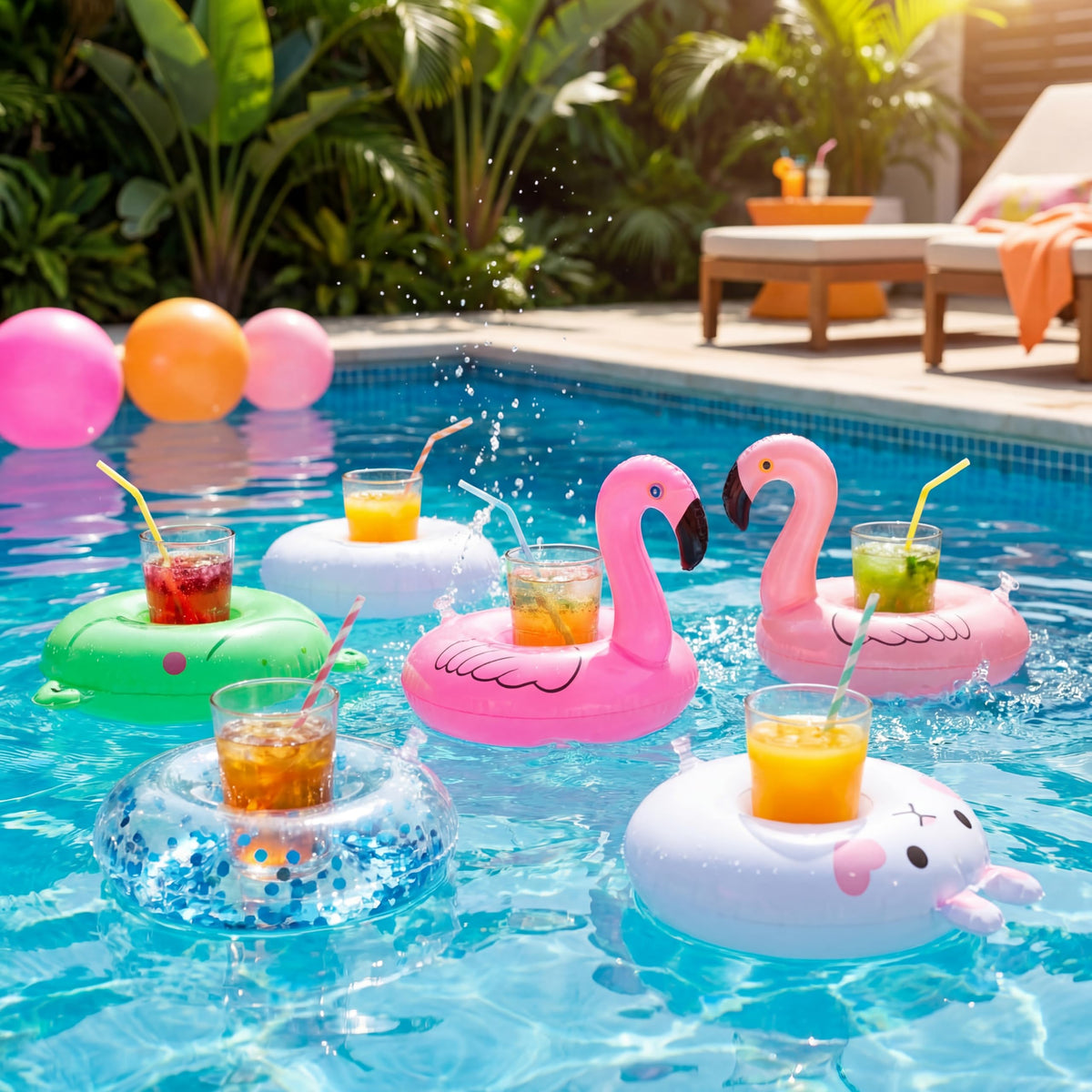 60 Pcs Inflatable Drink Holder K4055