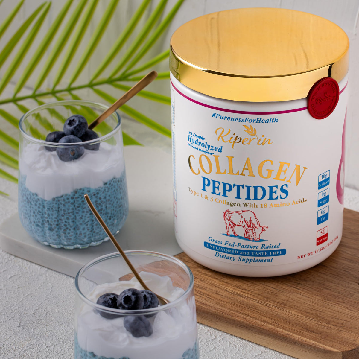 Hydrolyzed Collagen Peptides Type I & III Unflavored 50 Servings E564330