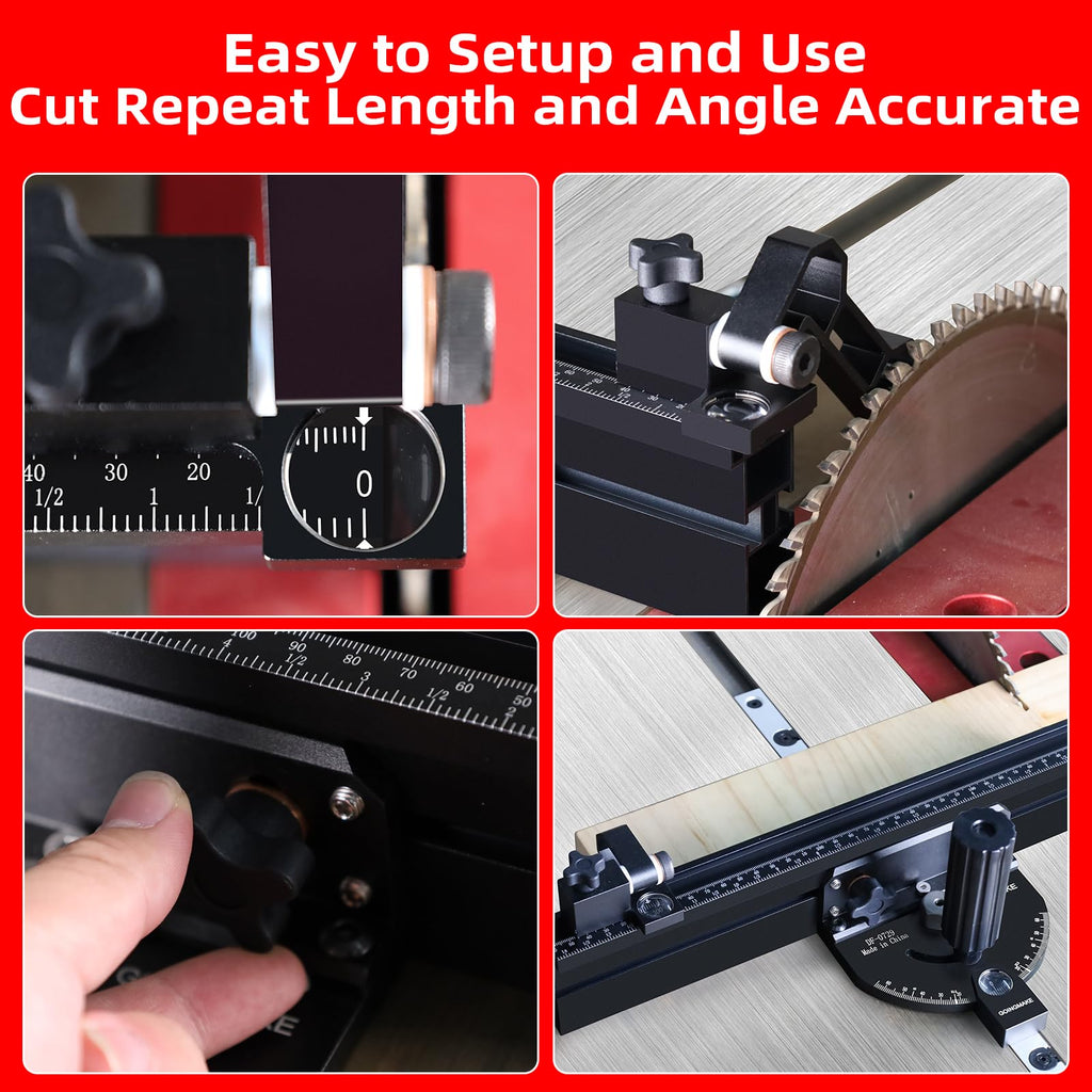 Compact Table Saw Miter Gauge with 14 Inch Fence K772