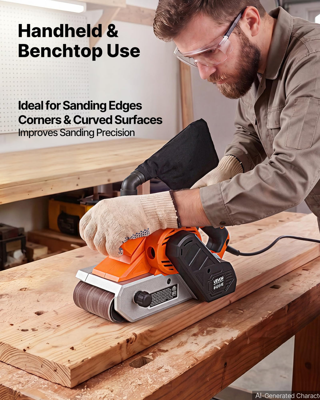 11.5A 4" x 24" Variable Speed Belt Sander O3366