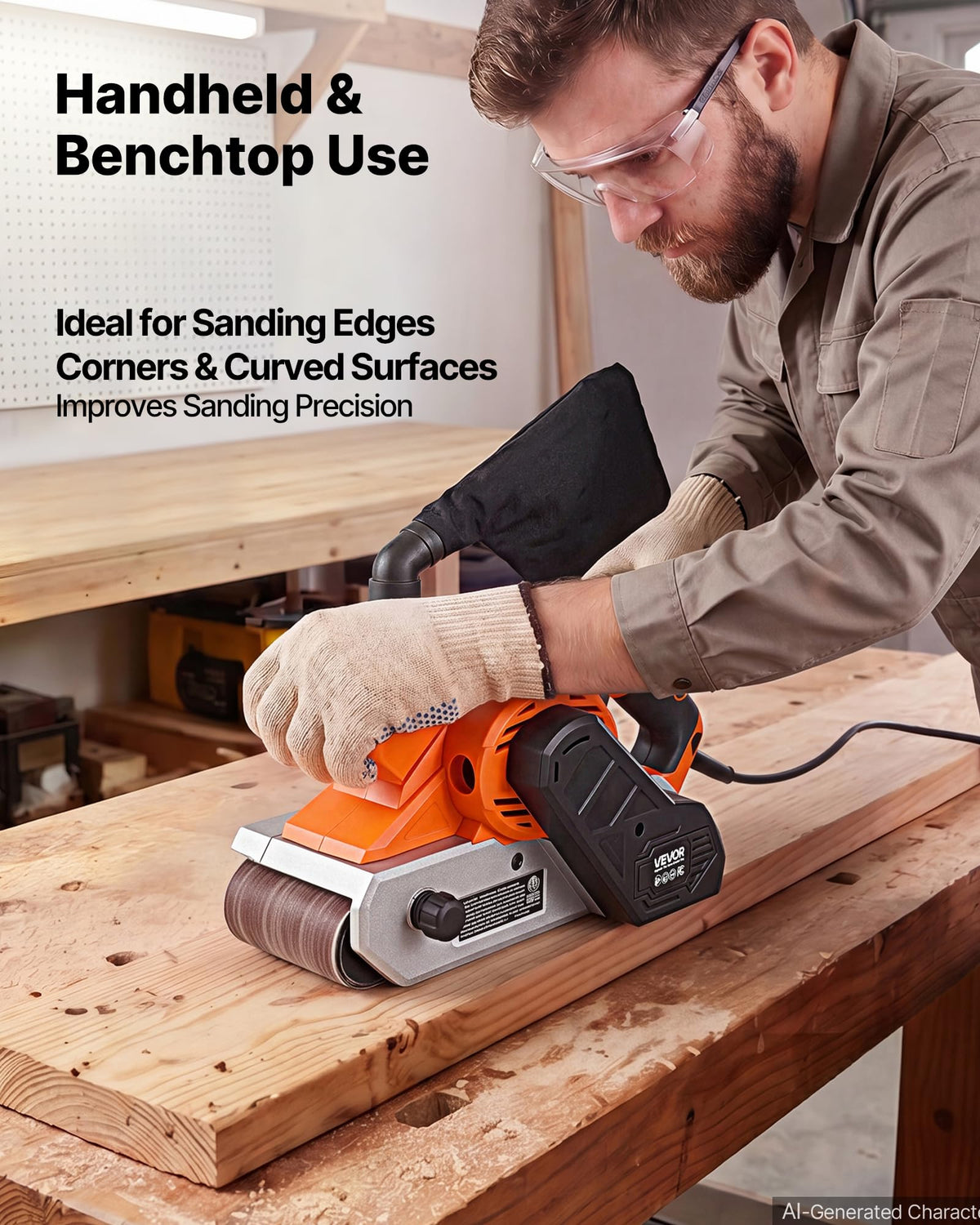 11.5A 4" x 24" Variable Speed Belt Sander O3366