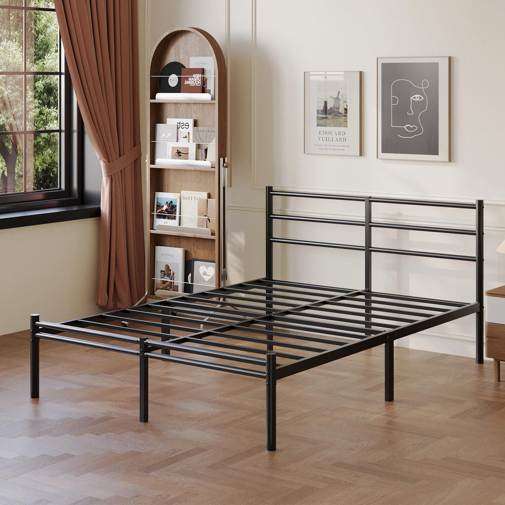 Full Size Bed Frame with Headboard and Footboard F54752