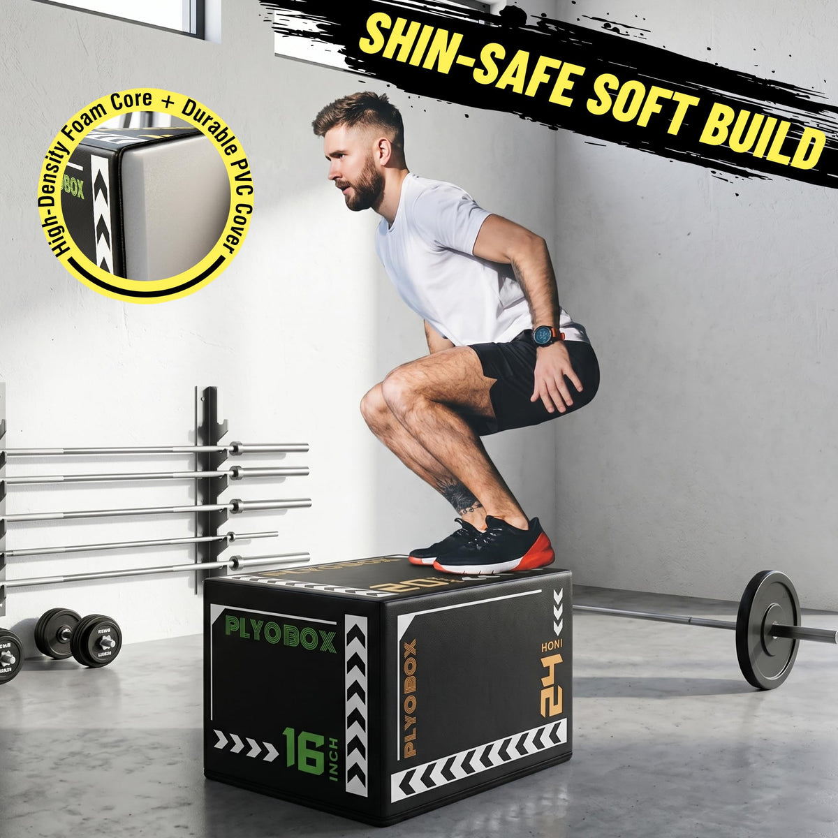 3-in-1 Foam Plyometric Jump Box C9814