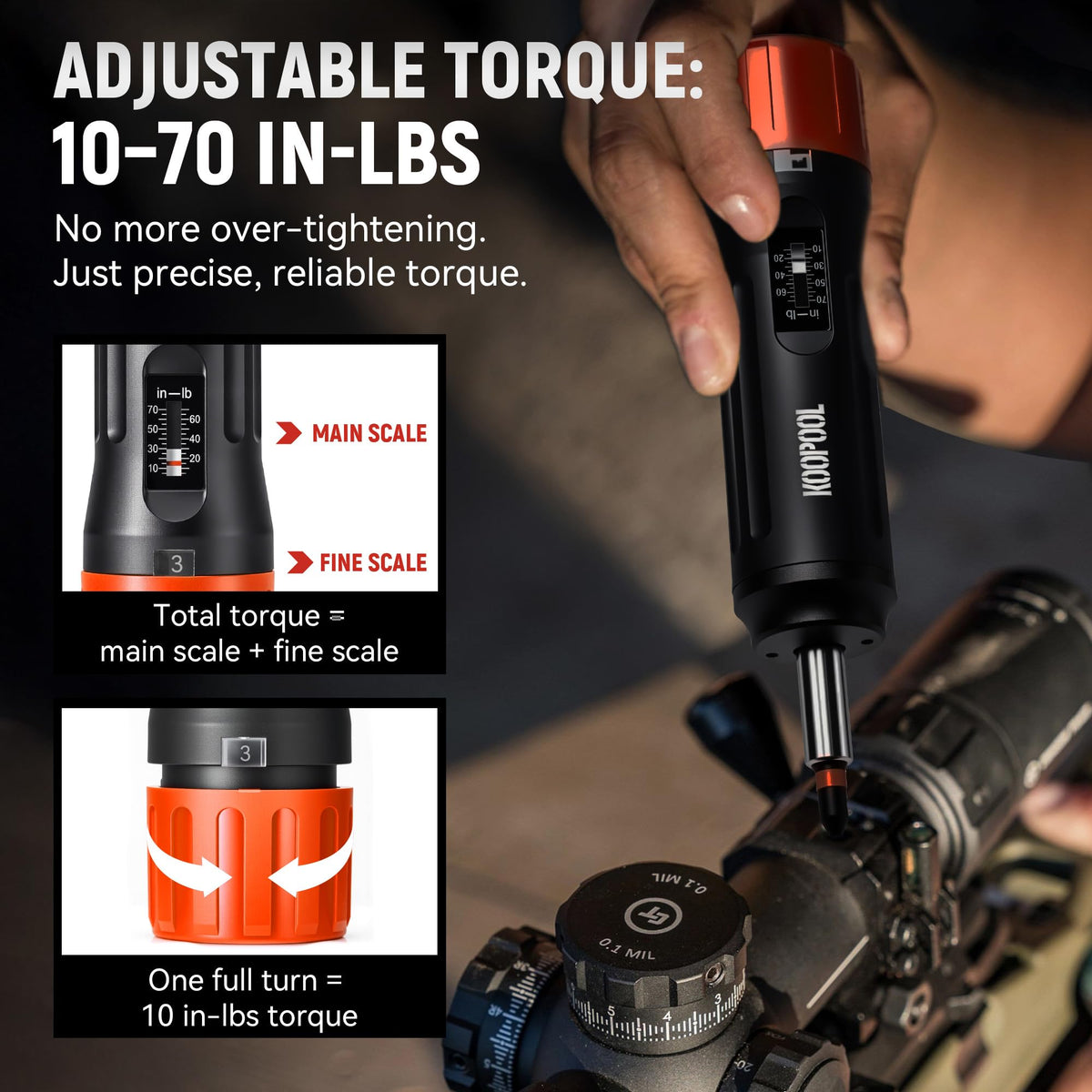 46Pcs Torque Screwdriver Set 1/4" 10-70 in-lb M940762