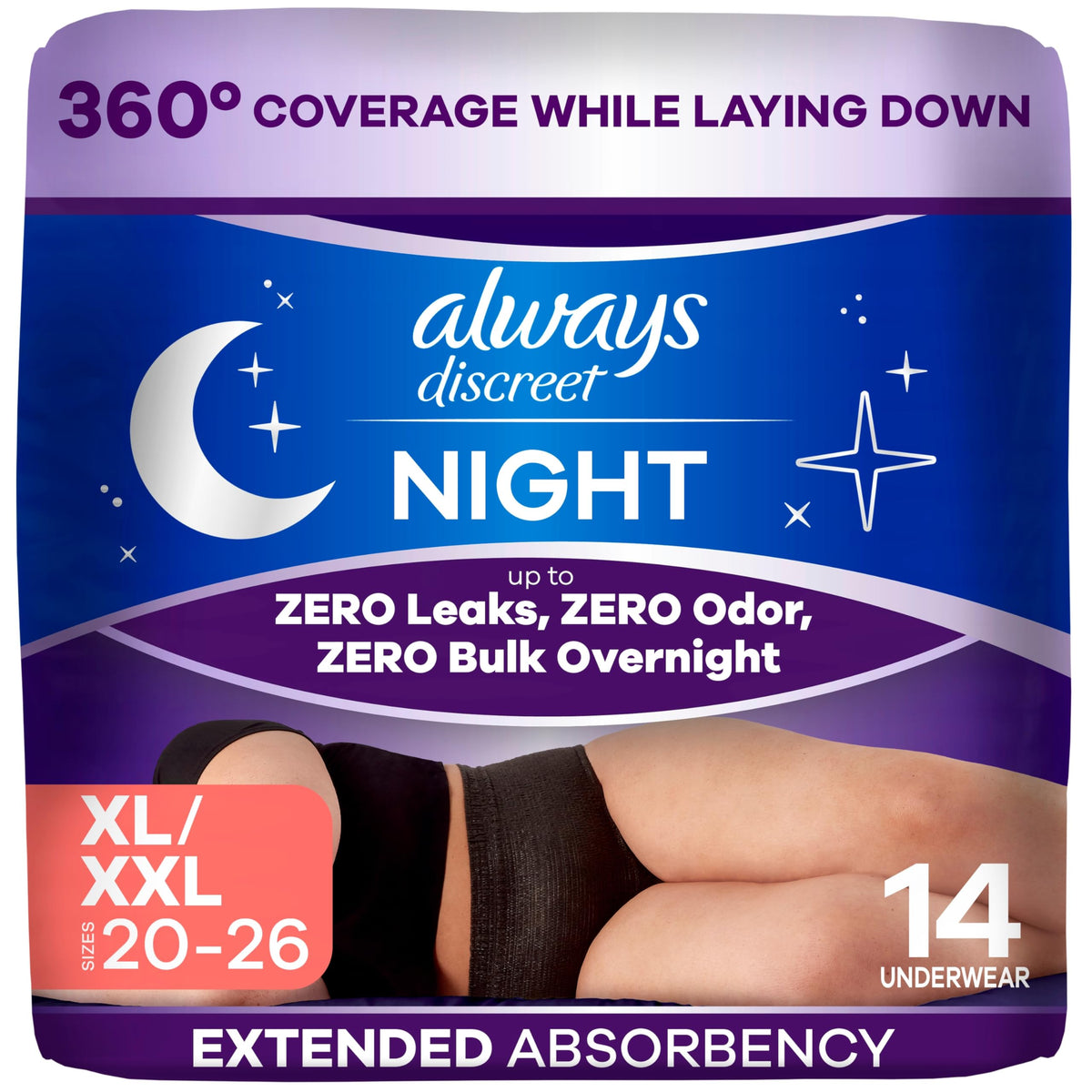 Adult Diapers for Women Size XL/XXL 14 Count F28163