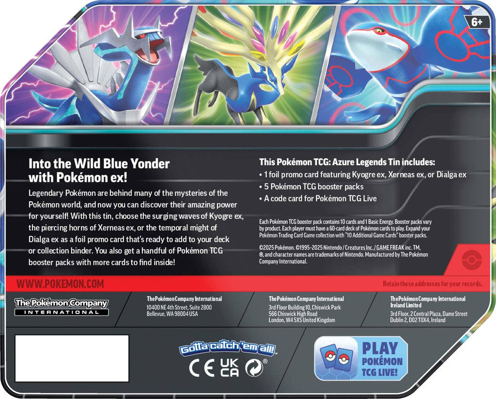 Pokemon TCG 5 Packs Tin Z3789