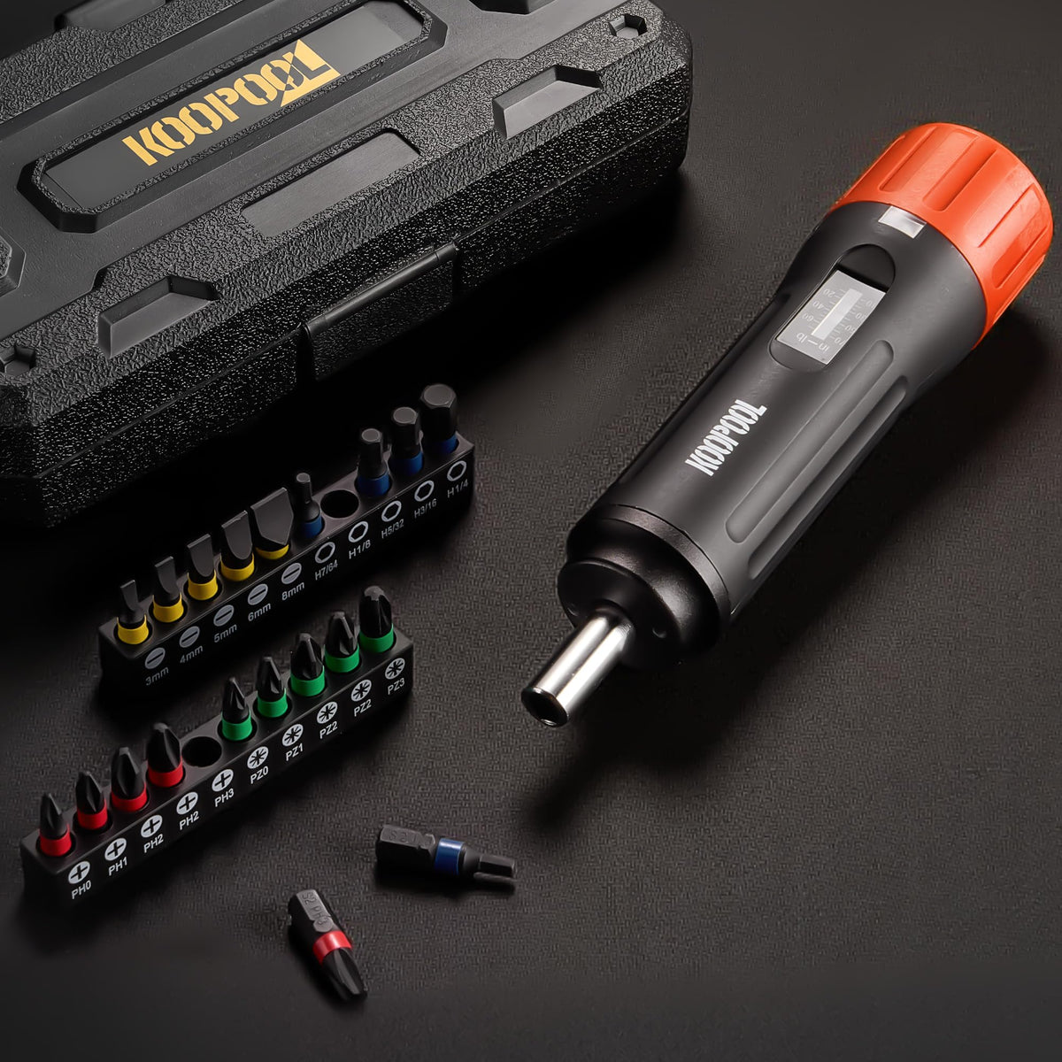 46Pcs Torque Screwdriver Set 1/4" 10-70 in-lb M940762