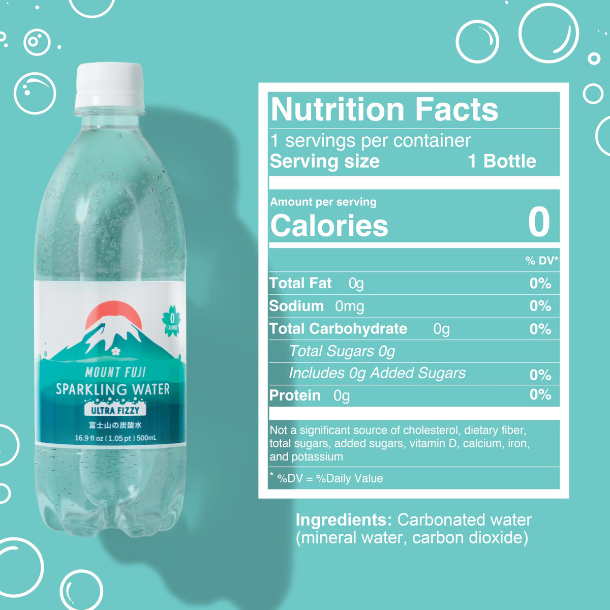 Sparkling Water Bottles 16.9 fl oz 24-Pack J31778