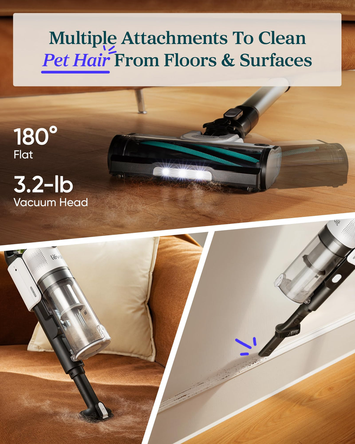 Cordless Vacuum Cleaner for Pet Hair Y412746