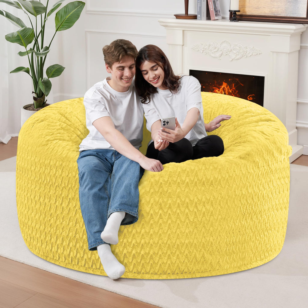 3FT Yellow Memory Foam Bean Bag Chair F117