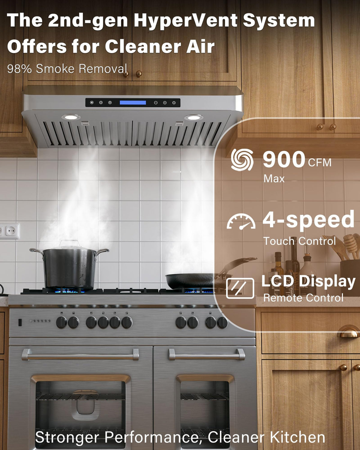 30 inch 900 CFM Stainless Steel Under Cabinet Range Hood J61498