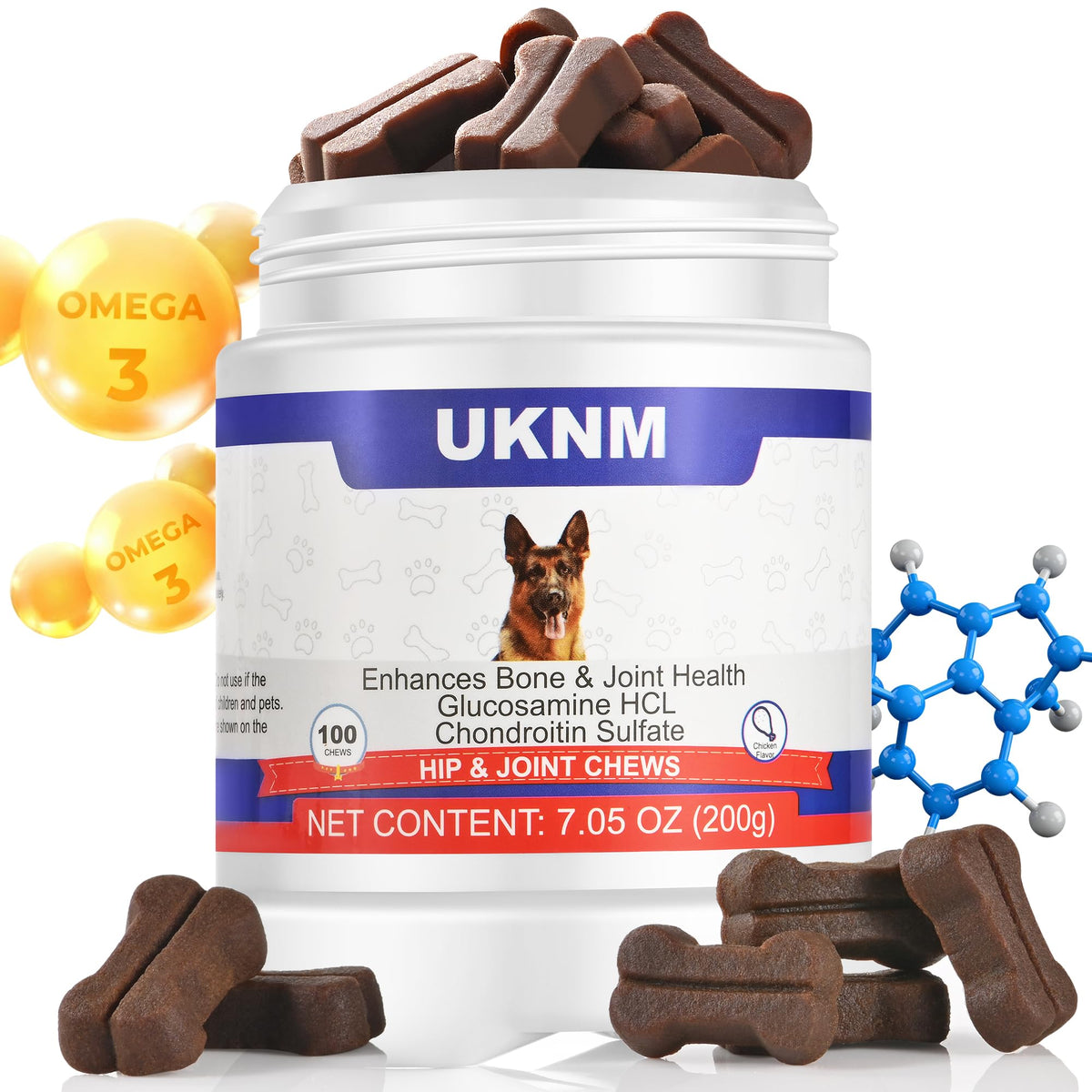 Chicken Flavor Dog Joint Support Chews U9196