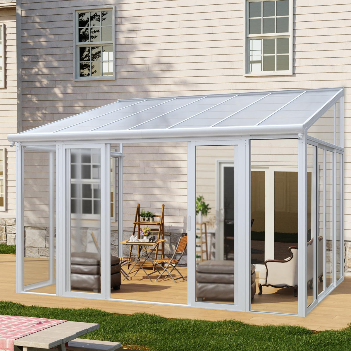 10x14 FT Wall Mounted Sunroom Kit W12416