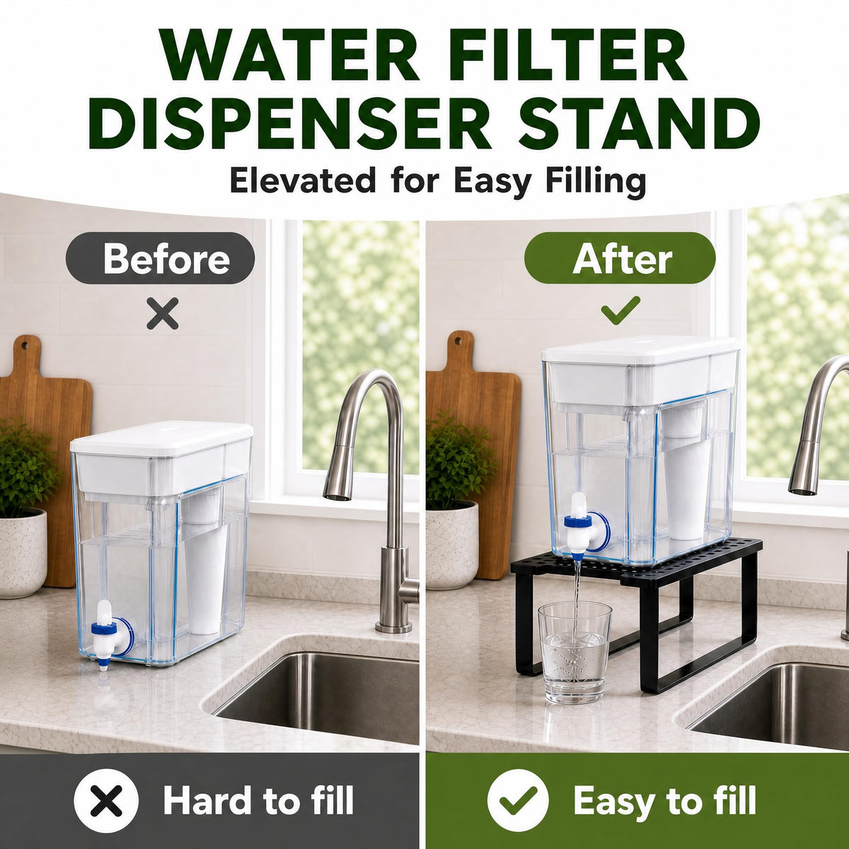 Countertop Water Filter Dispenser Stand U543415