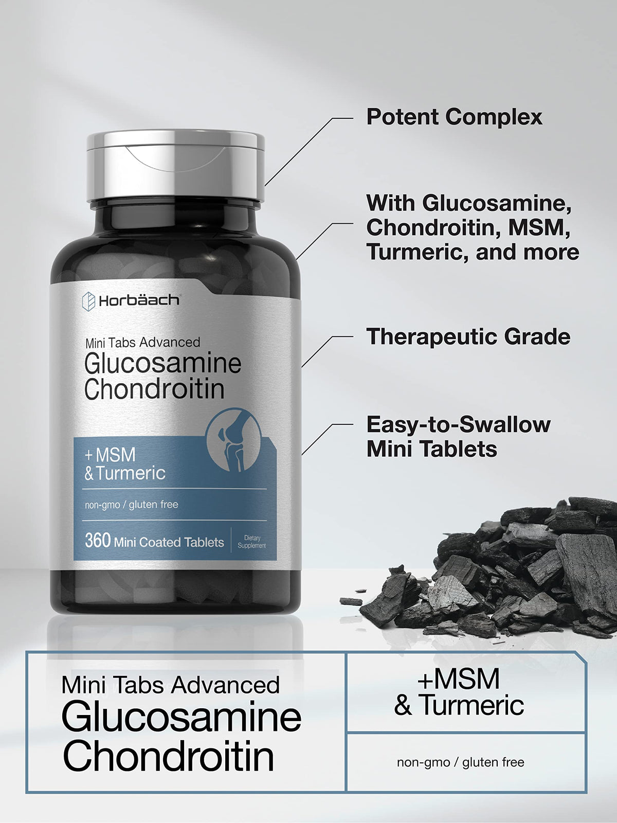 Glucosamine Chondroitin MSM Turmeric 360 Tablets J816917
