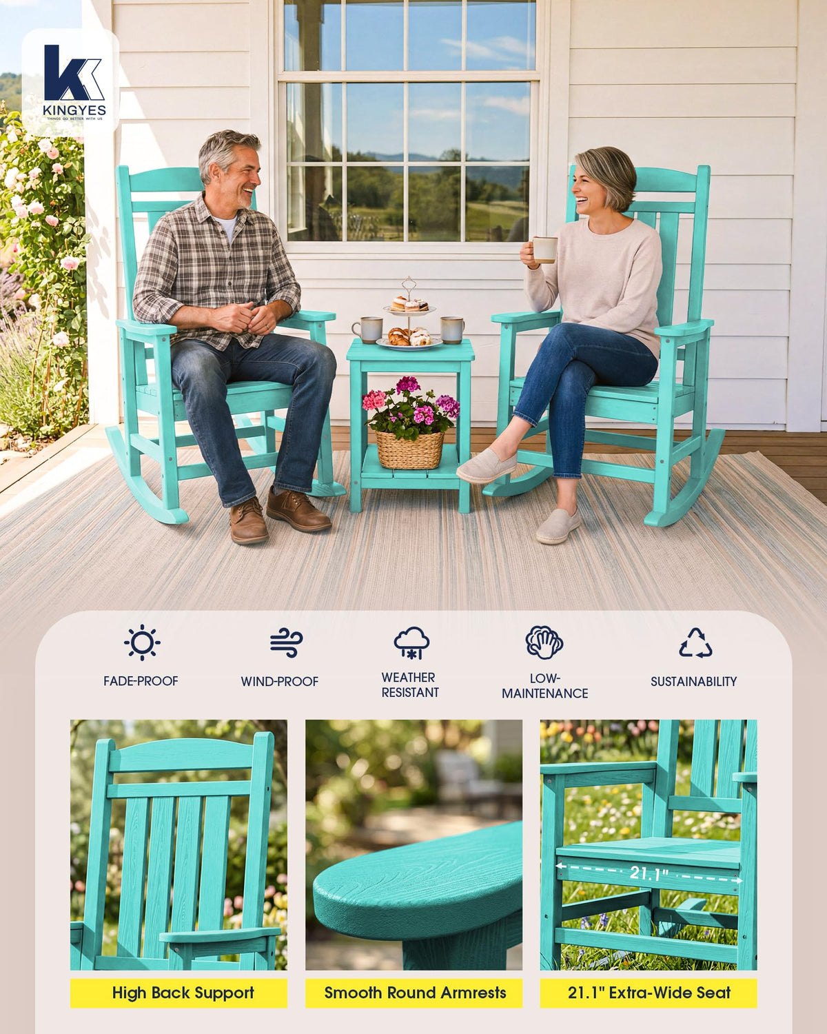 Oversized Outdoor Rocking Chair M14892