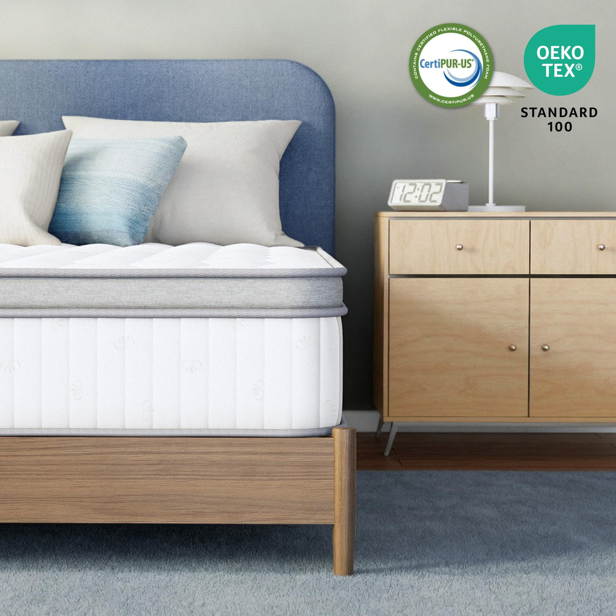Full Size 10 Inch Hybrid Pocket Spring Mattress Q763