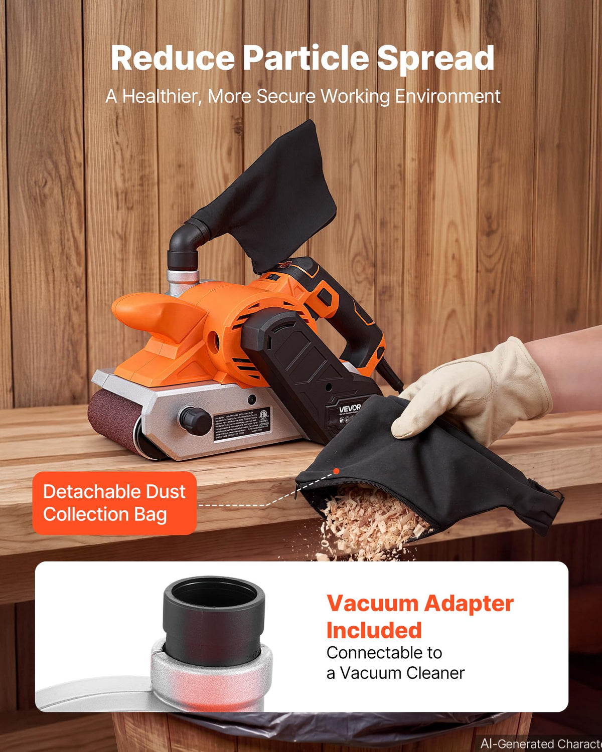 11.5A 4" x 24" Variable Speed Belt Sander O3366