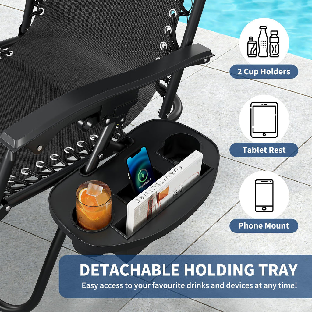 Zero Gravity Chair Set of 2 L4566