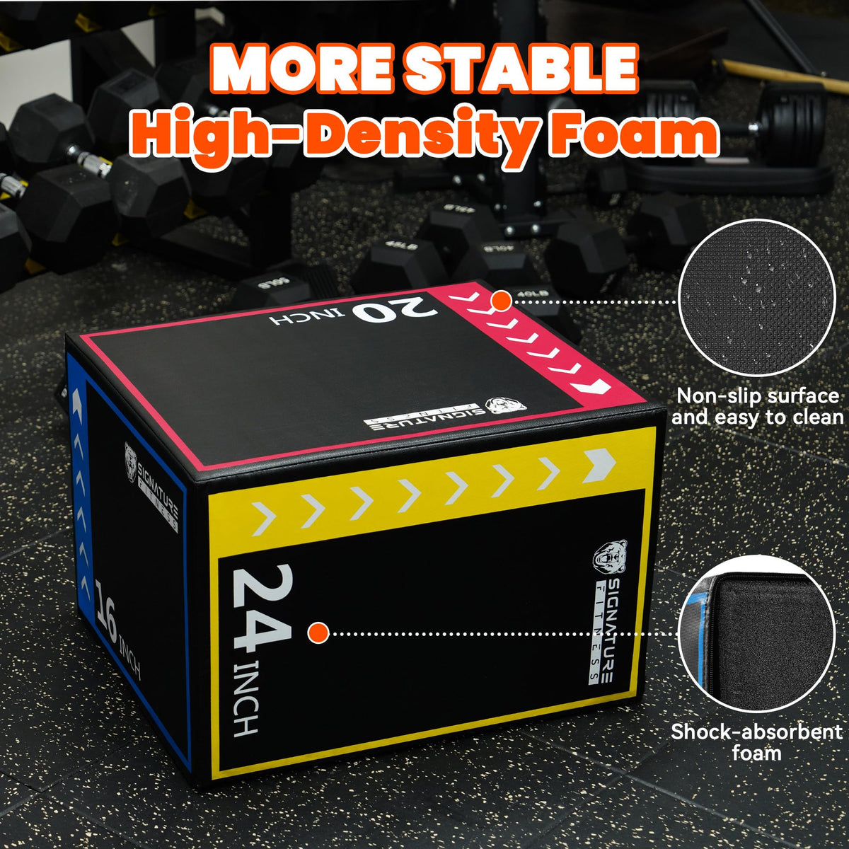 3-in-1 Foam Plyometric Jump Box Q232326