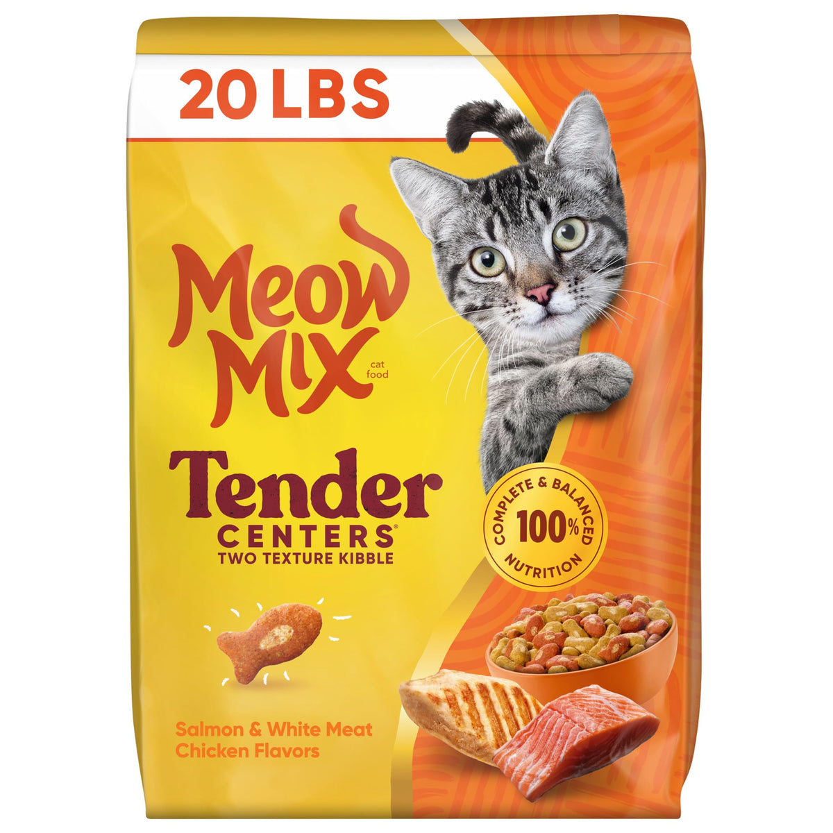 Salmon & White Meat Chicken Flavors 20 lb. Bag N880