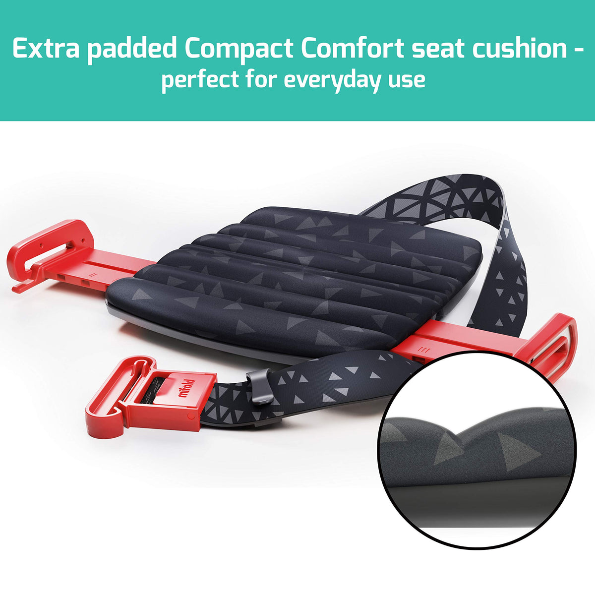 Charcoal Grey Backless Booster Seat Y713