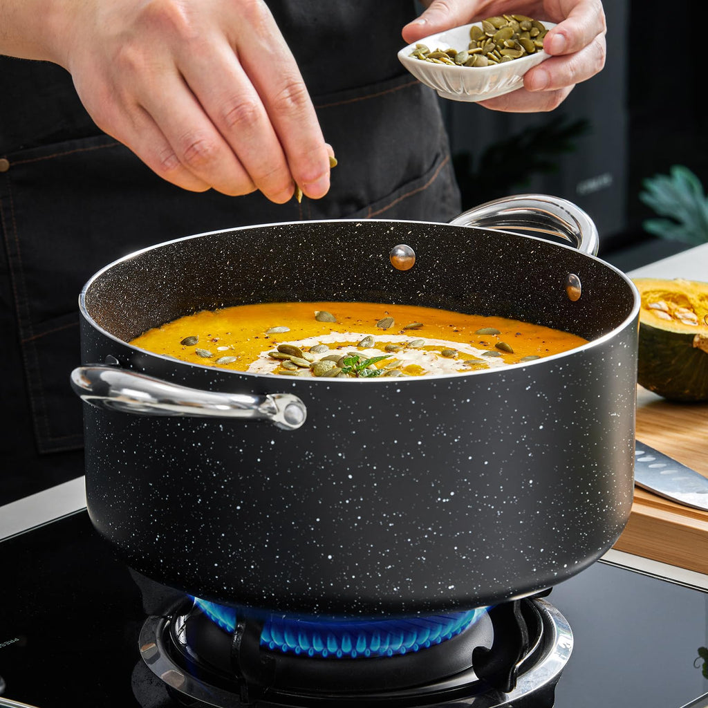 6 Quart Nonstick Stock Pot with Lid G701