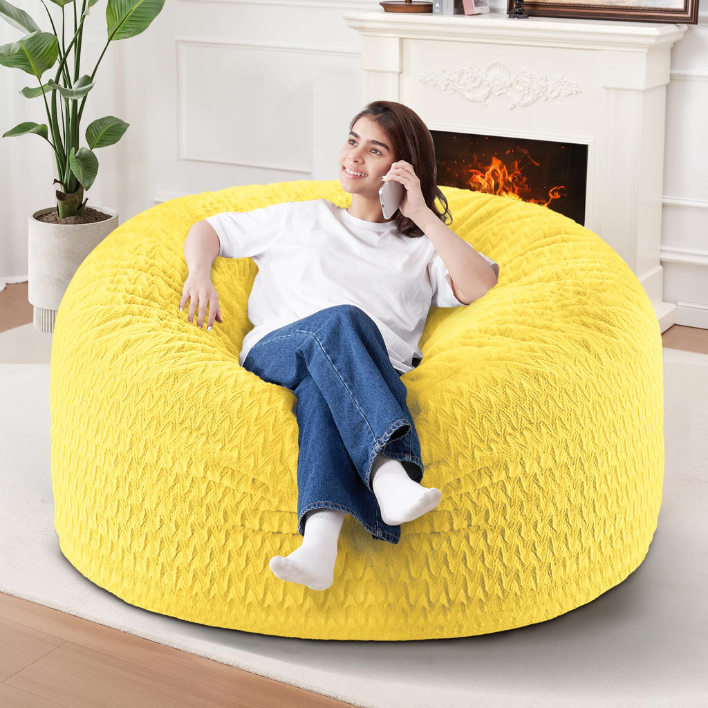 3FT Yellow Memory Foam Bean Bag Chair F117