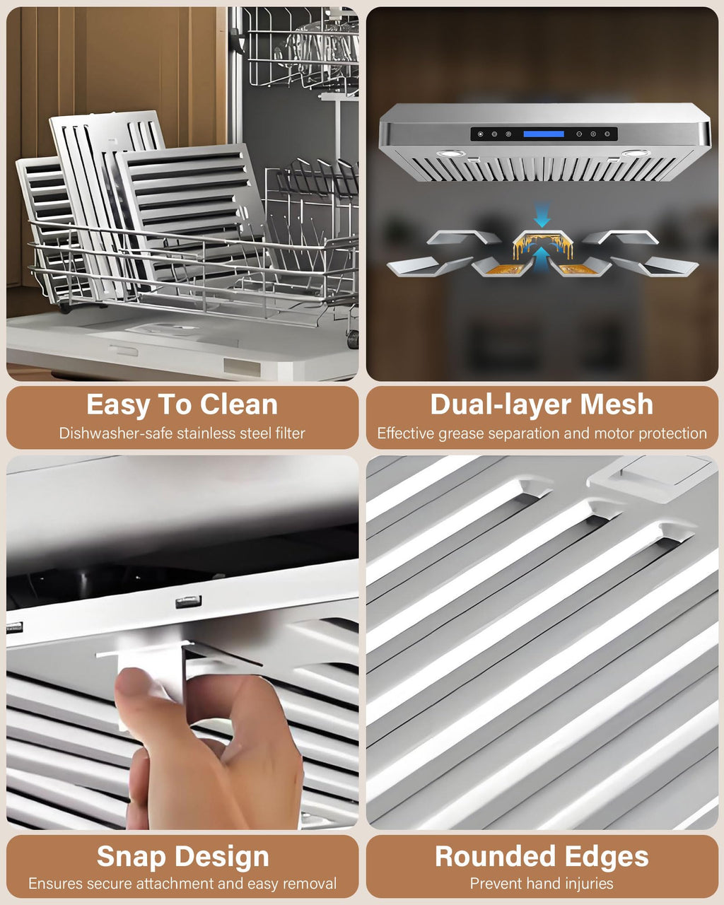 30 inch 900 CFM Stainless Steel Under Cabinet Range Hood J61498