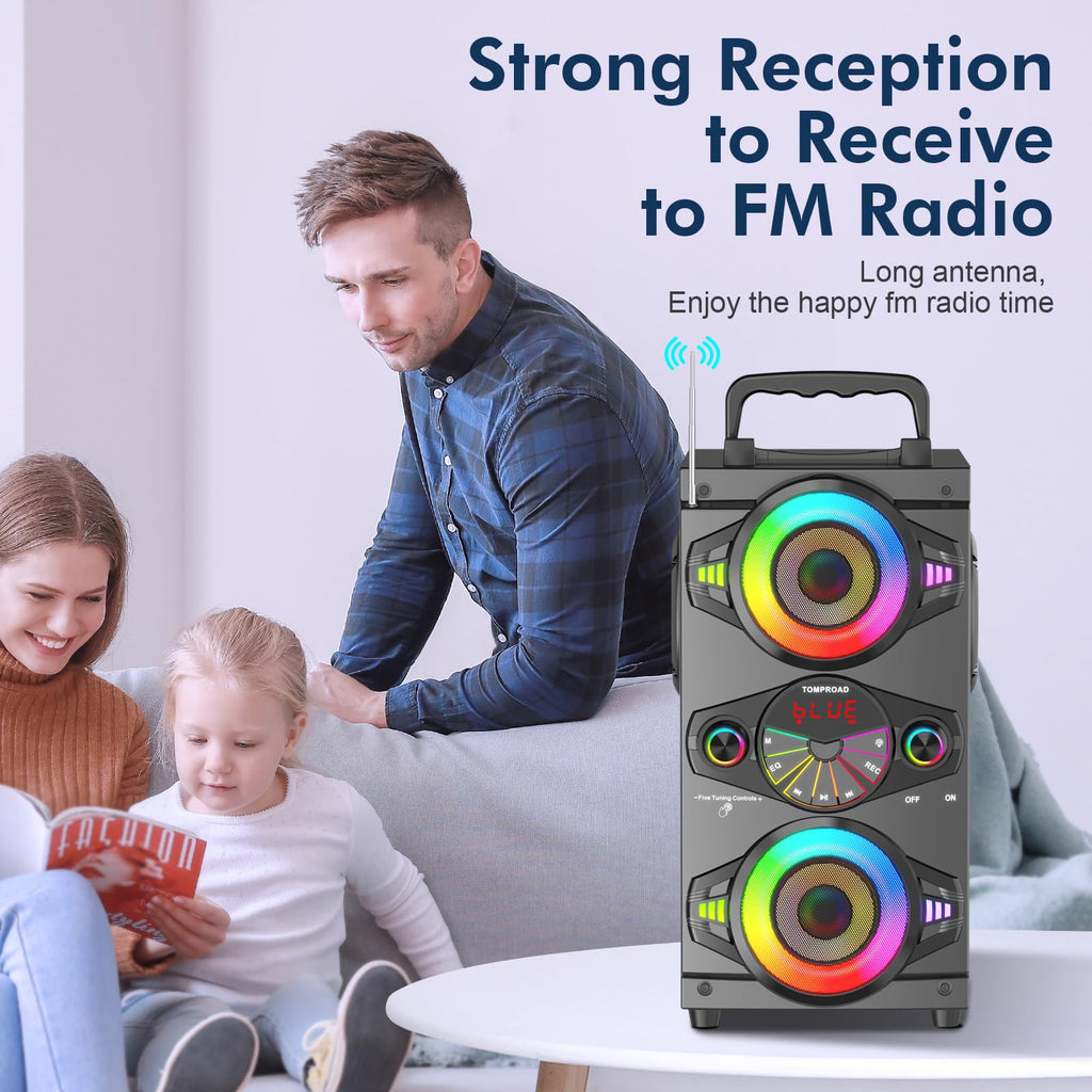 60W Portable Bluetooth Speaker with Subwoofer N476