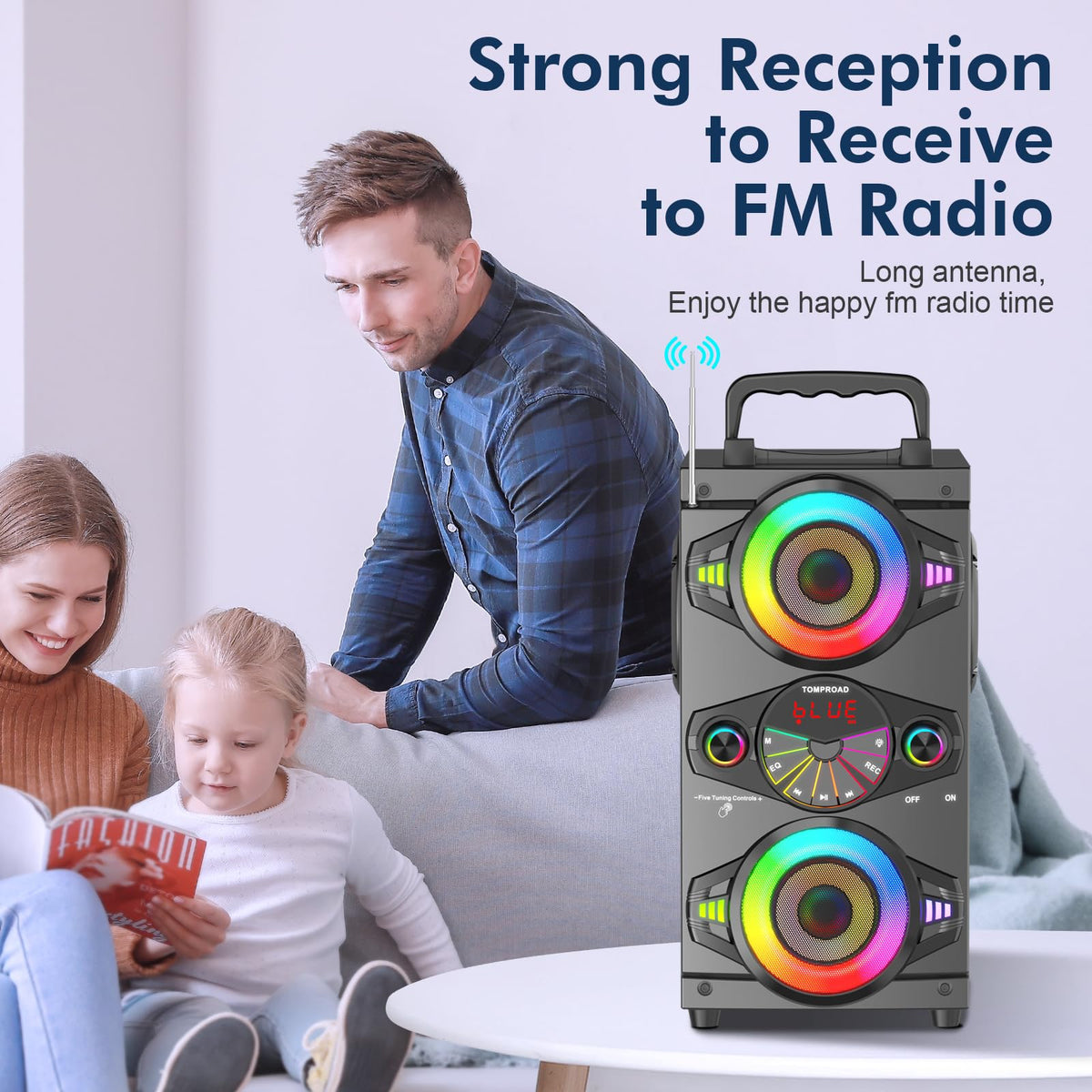 60W Portable Bluetooth Speaker with Subwoofer N476
