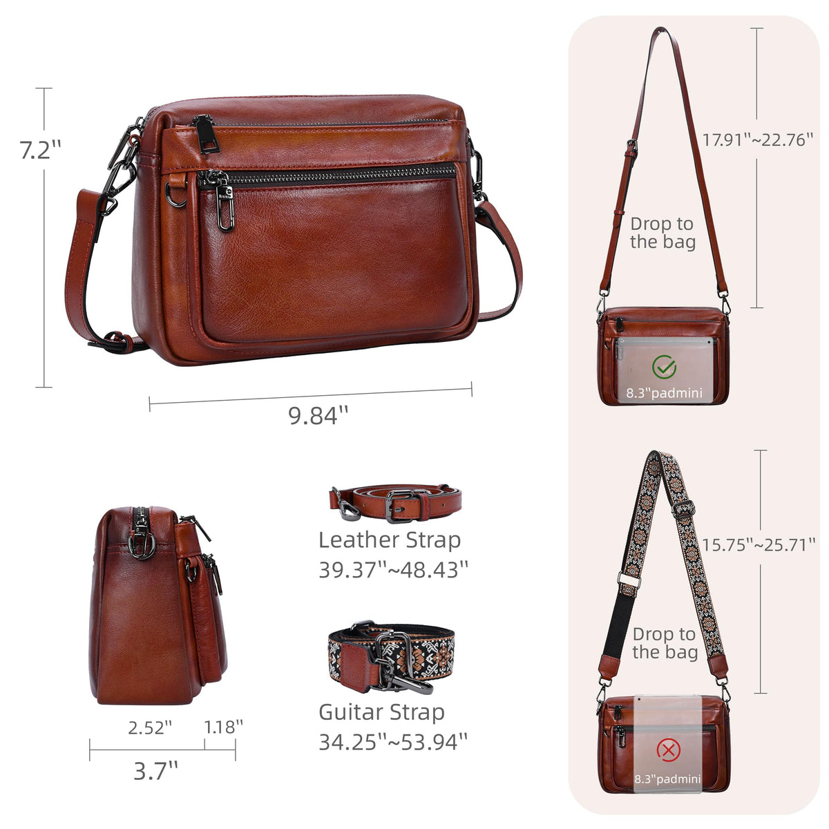 Leather Crossbody Bag K685023