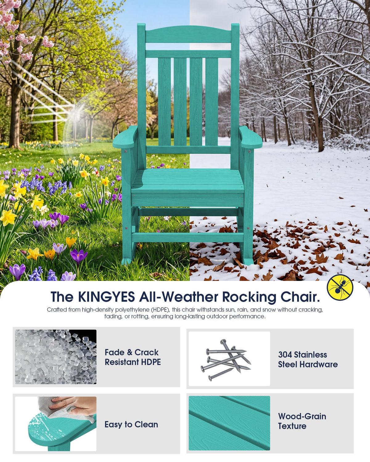 Oversized Outdoor Rocking Chair M14892