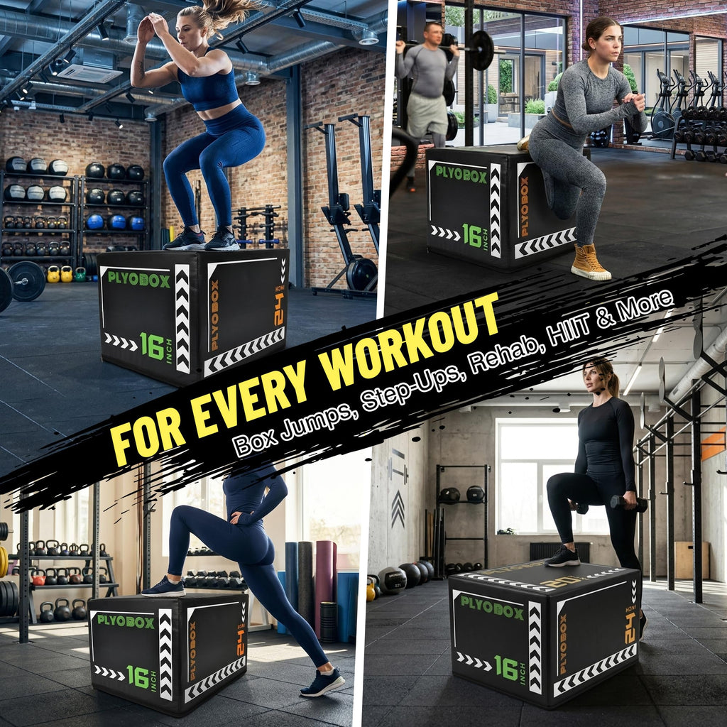 3-in-1 Foam Plyometric Jump Box C9814