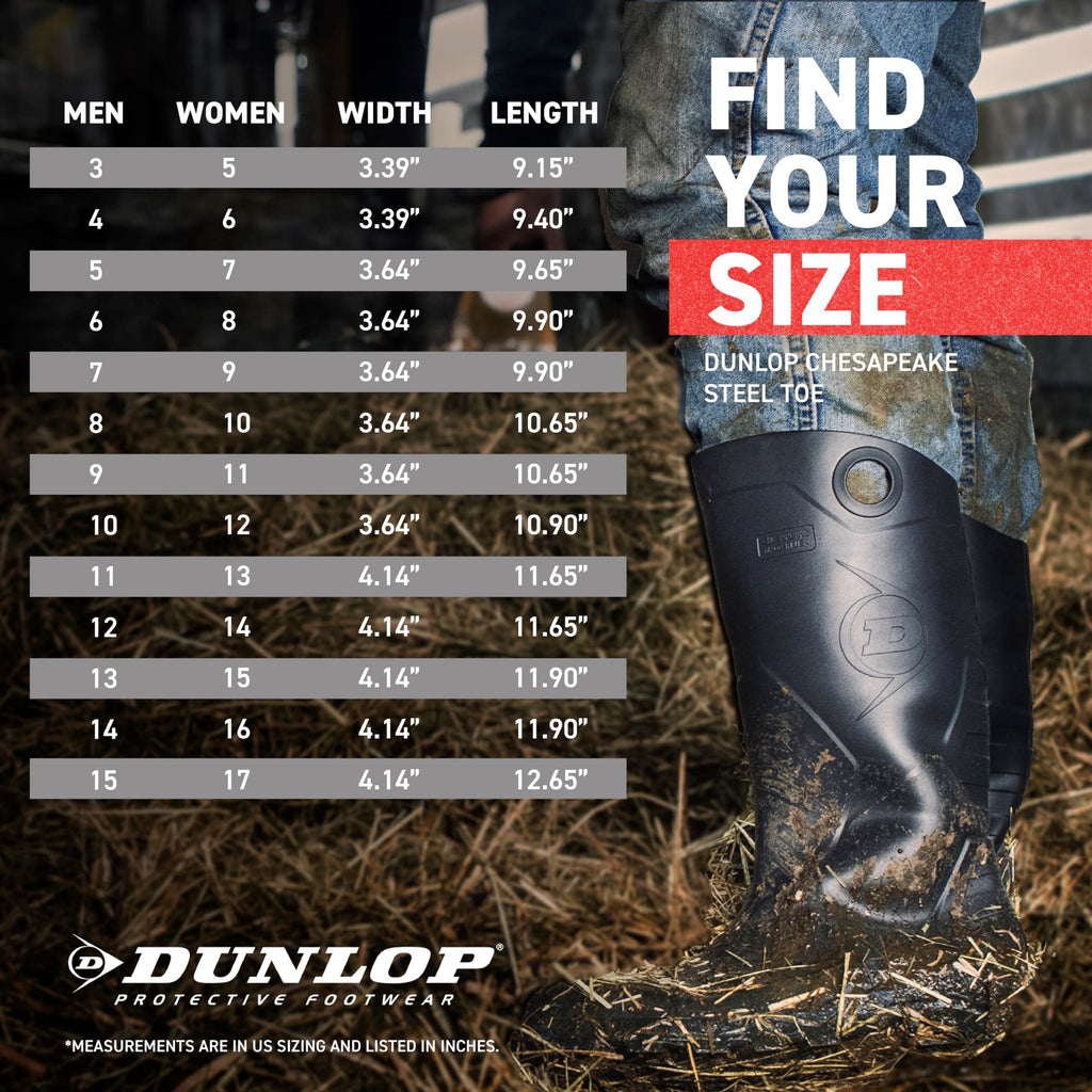 Black PVC Waterproof Steel Toe Rubber Boots W4625