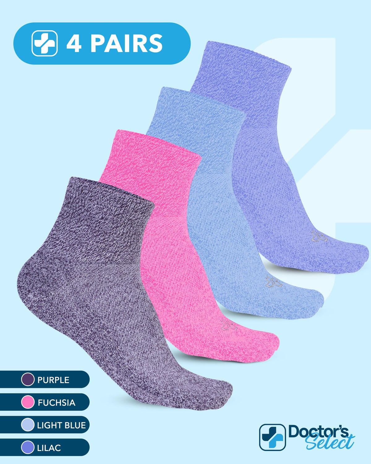 Diabetic Ankle Socks 4 Pairs R599363