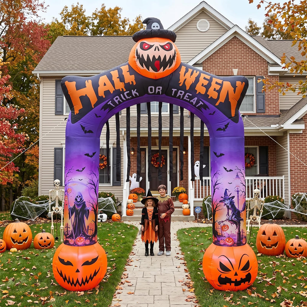 10 FT Halloween Inflatable Archway with LED Lights J553