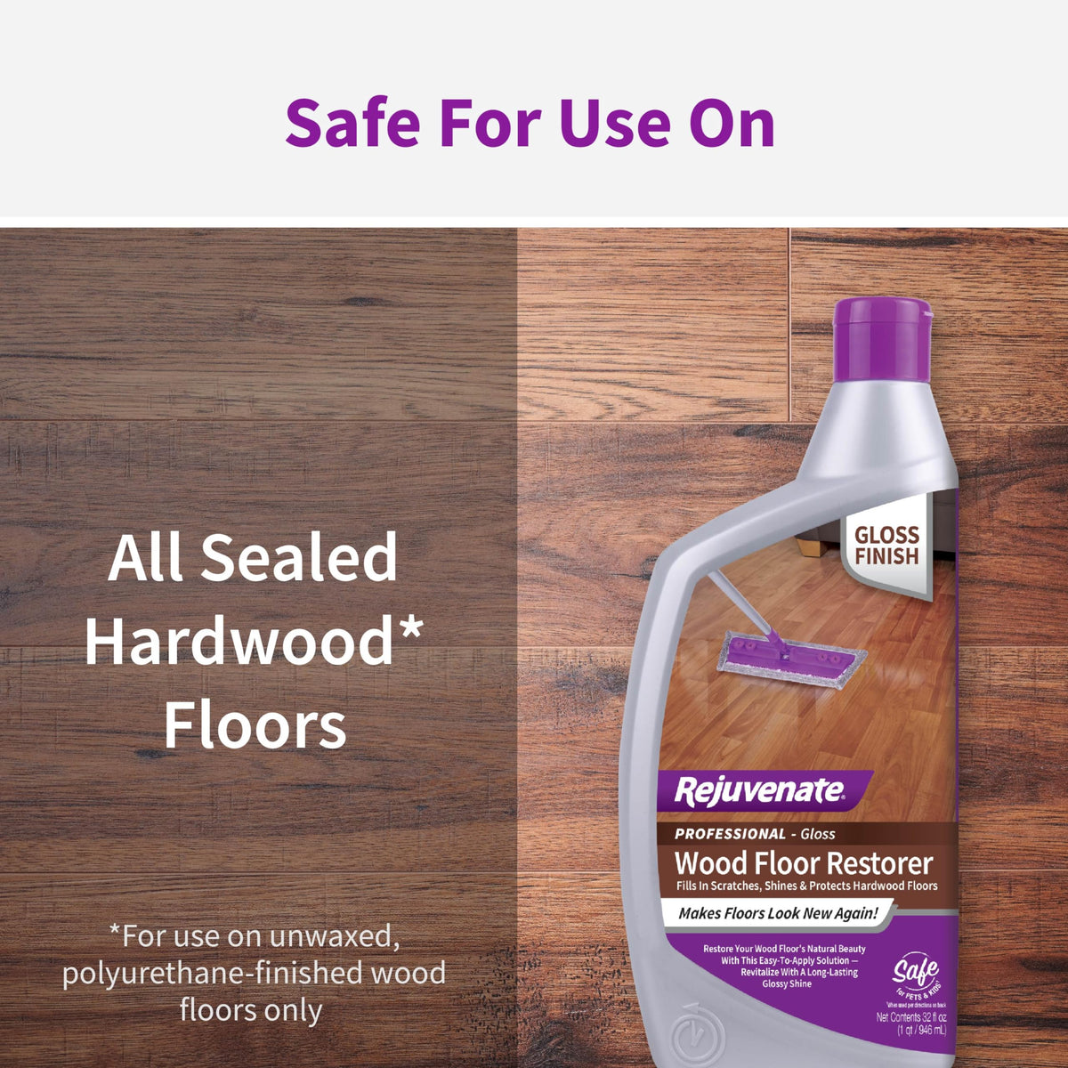 32 Oz Gloss Finish Wood Floor Restorer A766
