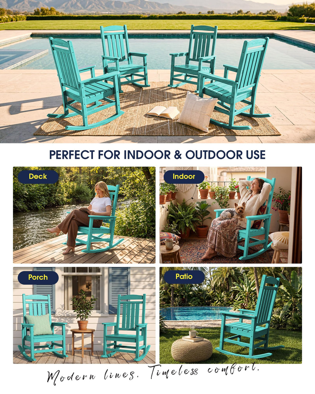 Oversized Outdoor Rocking Chair M14892